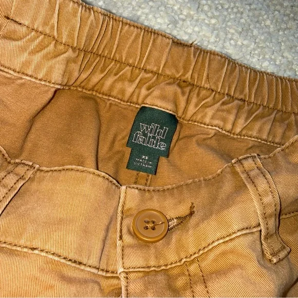 Tan Cropped Wide Leg Cargo Pants xs - Picture 3 of 6